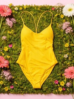 ' Yellow One-Piece Swimsuit - ClassicTank